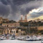 Pogled na Gozo s trajekta